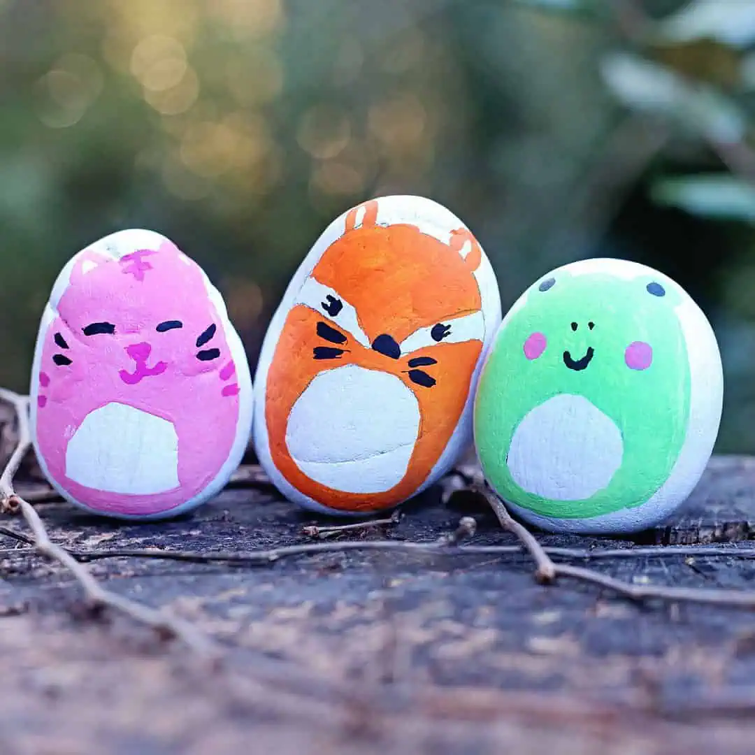 Home 5 squishmallows painted rocks