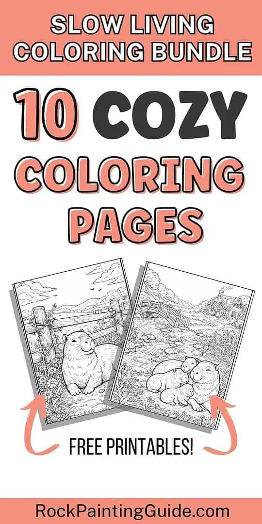 Free Capybara Coloring Pages That Inspire Calm, Cozy Living 8 capybara coloring pages graphic