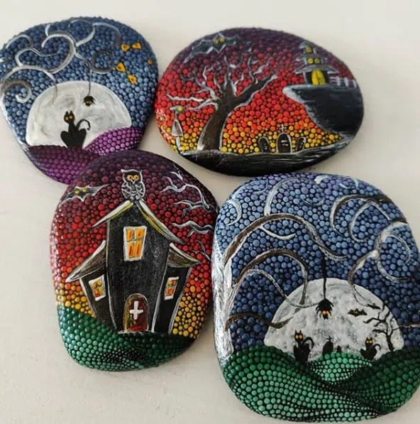Over 50 Of The Best Halloween Painted Rocks On Instagram