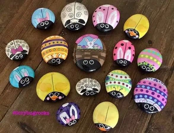 50+ Easy Peasy Ladybug Rock Painting Ideas For All Ages