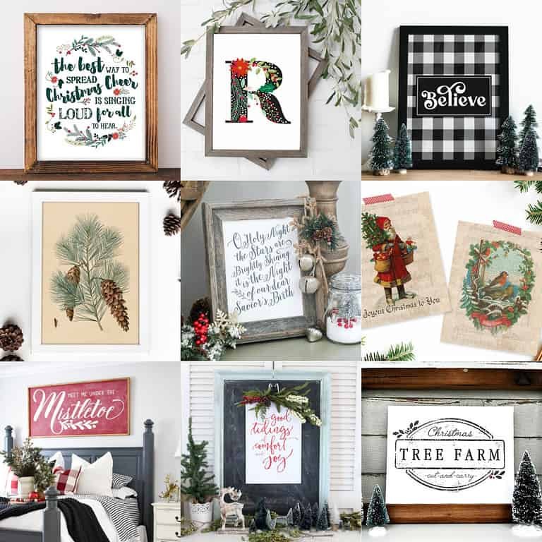 30 Farmhouse Rustic DIY Christmas Signs And Free SVGs
